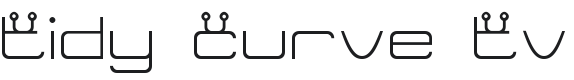 Tidy Curve TV Font Preview
