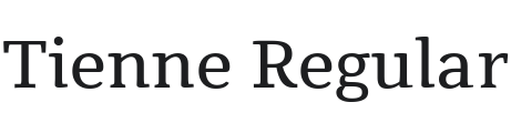 Tienne Font Preview