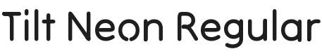 Tilt Neon Font Preview