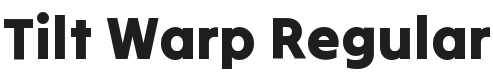 Tilt Warp Font Preview