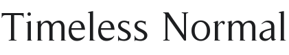 Timeless Font Preview