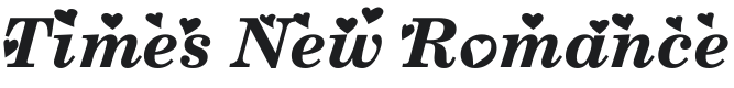 Times New Romance Font Preview
