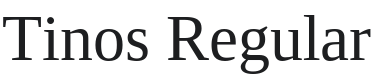 Tinos Font Preview