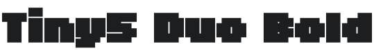 Tiny5 Duo Bold Font Preview