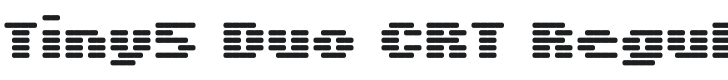 Tiny5 Duo CRT Regular Font Preview