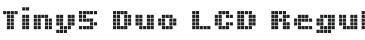 Tiny5 Duo LCD Regular Font Preview