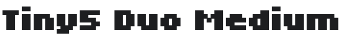 Tiny5 Duo Medium Font Preview