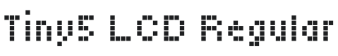 Tiny5 LCD Regular Font Preview