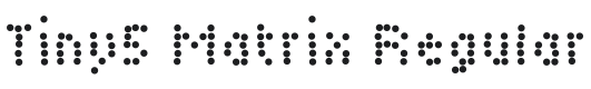 Tiny5 Matrix Regular Font Preview