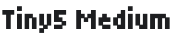Tiny5 Medium Font Preview