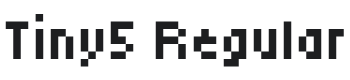 Tiny5 Font Preview