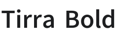 Tirra Bold Font Preview