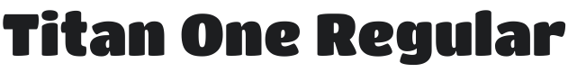 Titan One Font Preview