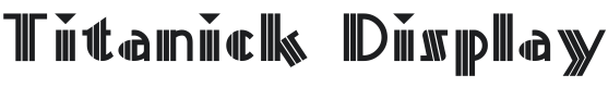 Titanick Display Font Preview