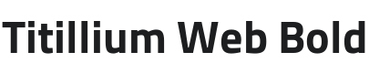 Titillium Web Bold Font Preview