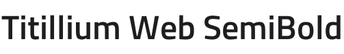 Titillium Web SemiBold Font Preview