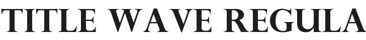 Title Wave Font Preview