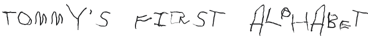 Tommy's First Alphabet Font Preview