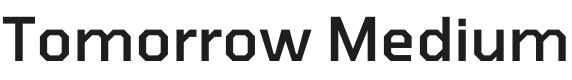 Tomorrow Medium Font Preview
