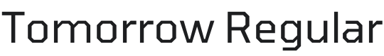 Tomorrow Font Preview