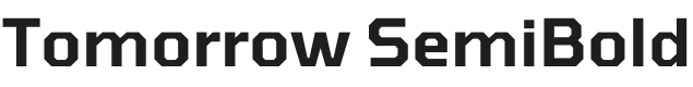 Tomorrow SemiBold Font Preview