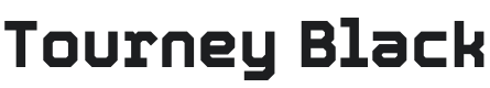 Tourney Black Font Preview