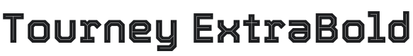 Tourney ExtraBold Font Preview
