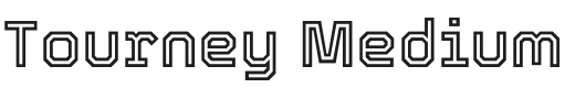 Tourney Medium Font Preview