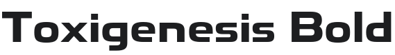 Toxigenesis Font Preview