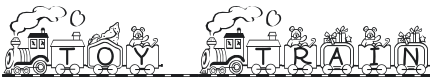 Toy Train Font Preview