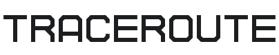 Traceroute Font Preview