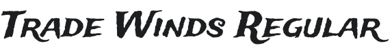 Trade Winds Font Preview