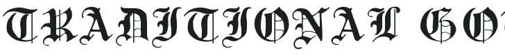Traditional Gothic, 17th c. Font Preview