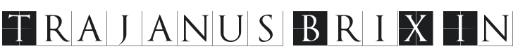 Trajanus BriX Invers Font Preview
