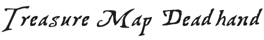 Treasure Map Deadhand Font Preview
