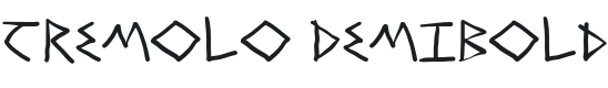 Tremolo-DemiBold Font Preview