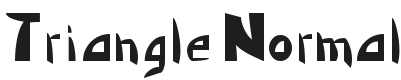 Triangle Font Preview