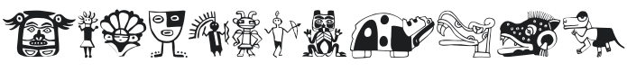 Tribalistica Figures Font Preview
