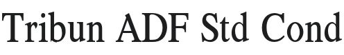 Tribun ADF Std Cond Font Preview