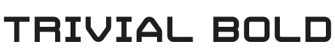Trivial Bold Font Preview