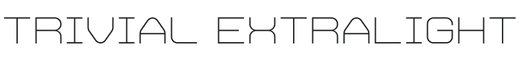 Trivial ExtraLight Font Preview