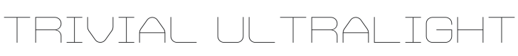 Trivial UltraLight Font Preview