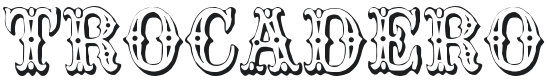 Trocadero Font Preview