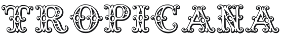 Tropicana Font Preview