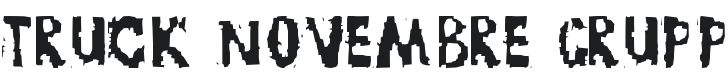 TRUCK Novembre Gruppe Font Preview
