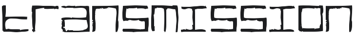 TRUCK Transmission Font Preview