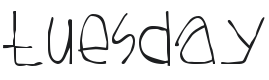 Tuesday Font Preview