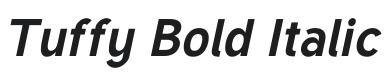 Tuffy Bold Italic Font Preview