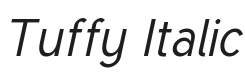 Tuffy Italic Font Preview
