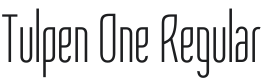 Tulpen One Font Preview